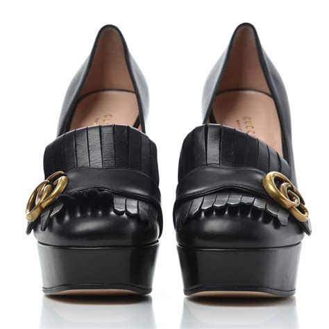 gucci marmont loafer heels